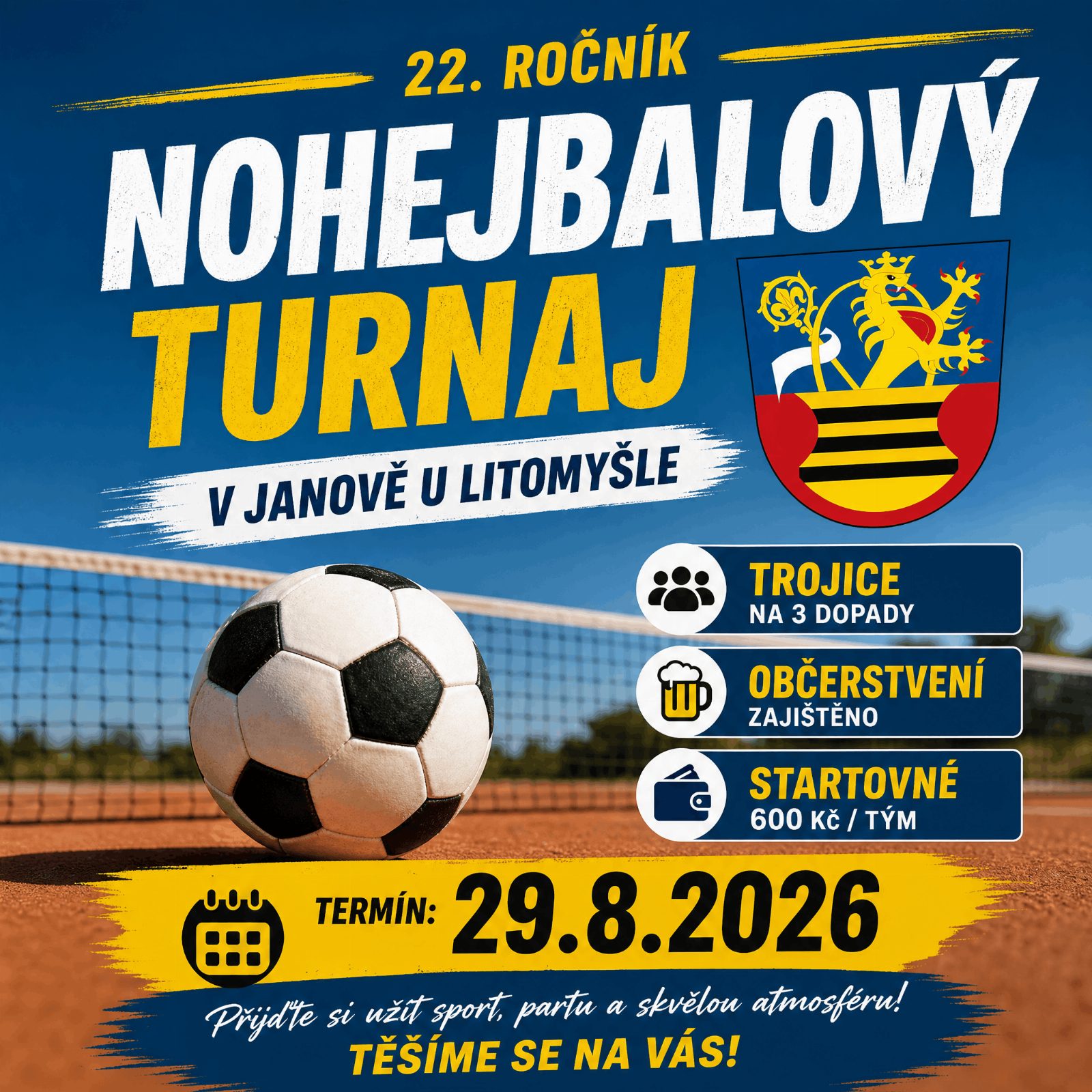 Plakát turnaje Janovský turnaj 22. ročník